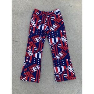 Vintage Penney's Foremost Women's Performance Pants Quilted Patriotic Sz 12 70s